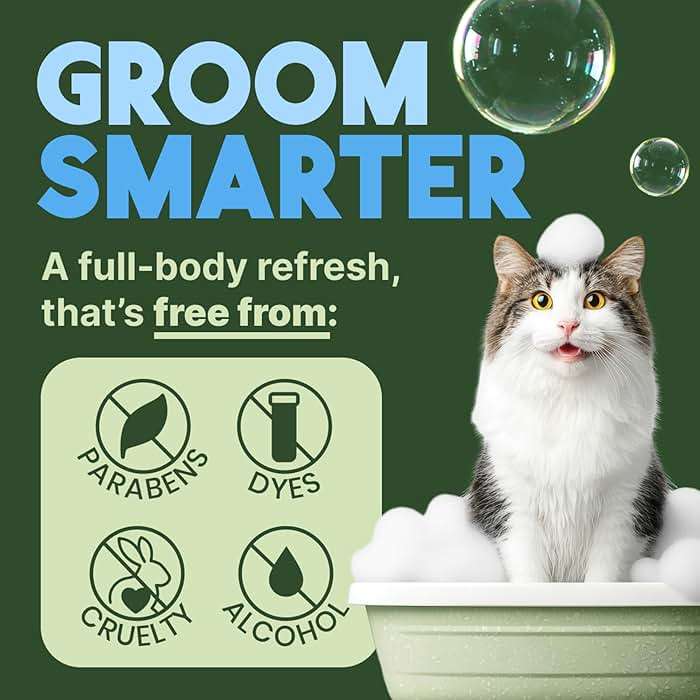 TropiClean Gentle Kitten & Cat Shampoo, Pet Shampoo for Allergies & Sensitive Skin, Made in USA, Gentle Coconut Scent, Safe for Puppies & Dogs, 12oz. - Image 6
