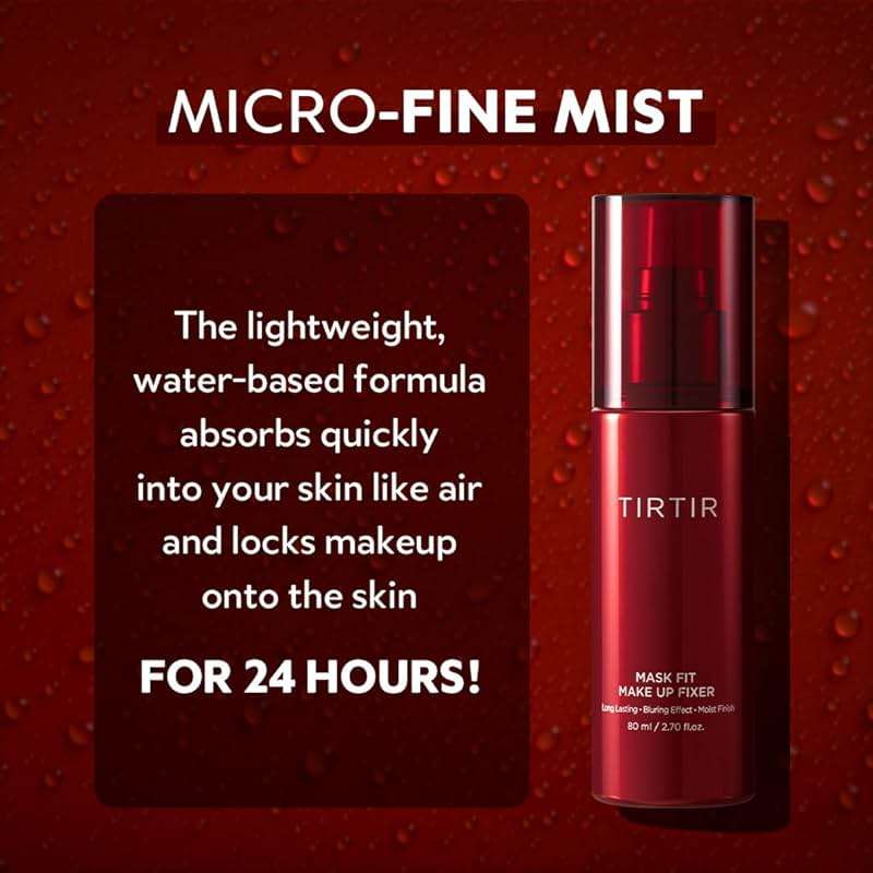 TIRTIR Mask Fit Make-up Fixer | 24H Transfer-Resistant Lightweight Non-Greasy Makeup Setting Spray 2.7 Fl Oz - Image 6