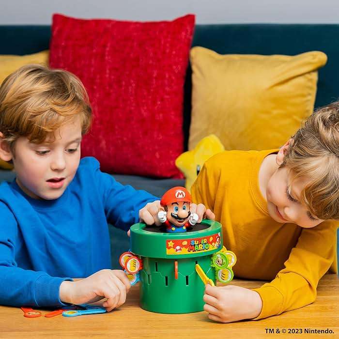 TOMY Pop Up Super Mario Game - Activities for Indoor Recess or Family Game Night - Officially Licensed Super Mario Toys for Kids - 2-4 Players - Ages 4 Years and Up - Image 3