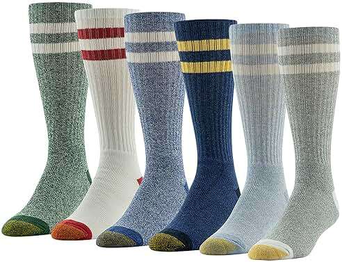 GOLDTOE mens Harrington Crew Socks, Multipairs - Image 1