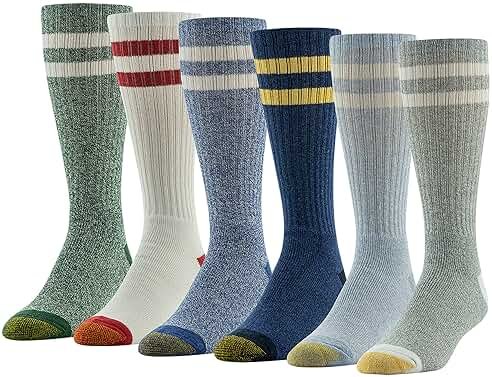 GOLDTOE mens Harrington Crew Socks, Multipairs - Product Image