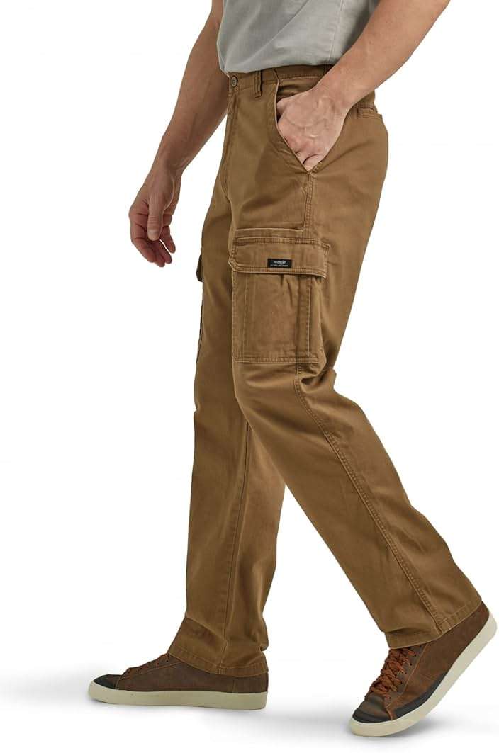 Wrangler Authentics Men's Relaxed Fit Stretch Cargo Pant - Image 2