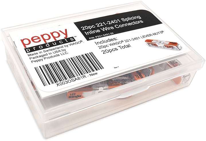 WAGO 221-2401 Lever Nuts Compact Splicing Inline Wire Connectors with Case | 20pc - Image 4