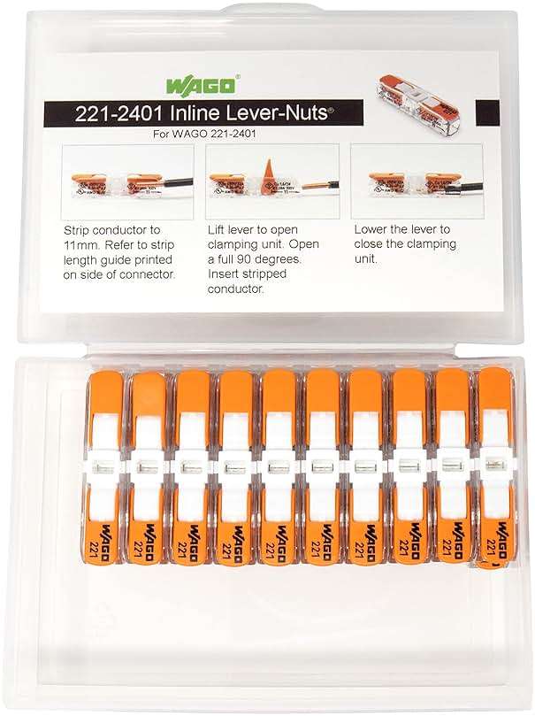 WAGO 221-2401 Lever Nuts Compact Splicing Inline Wire Connectors with Case | 20pc - Image 5
