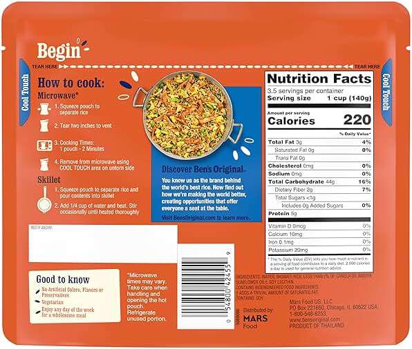 BEN'S ORIGINAL Ready Rice Basmati Family Size, Easy Dinner Side, 17.3 oz Pouch - Image 2