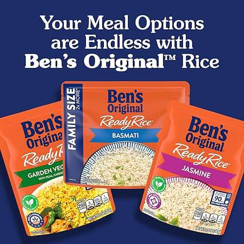 BEN'S ORIGINAL Ready Rice Basmati Family Size, Easy Dinner Side, 17.3 oz Pouch - Image 7