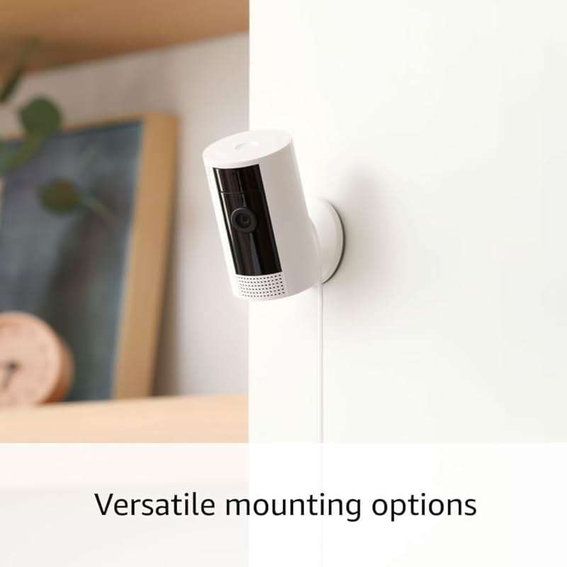 Like-New Ring Indoor Cam, Home or business security in 1080p HD video, White - Image 4