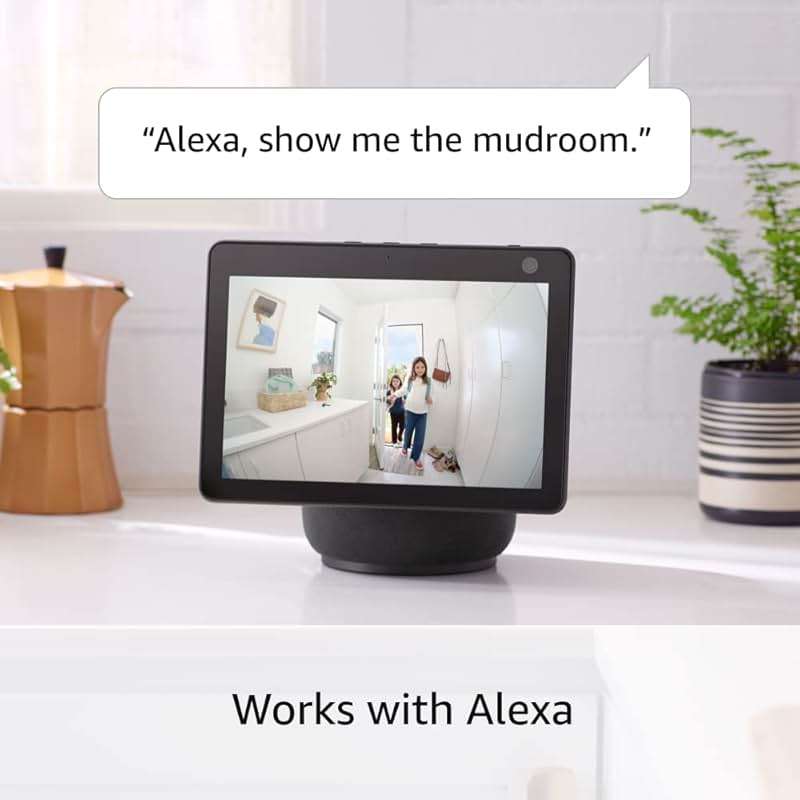 Like-New Ring Indoor Cam, Home or business security in 1080p HD video, White - Image 5