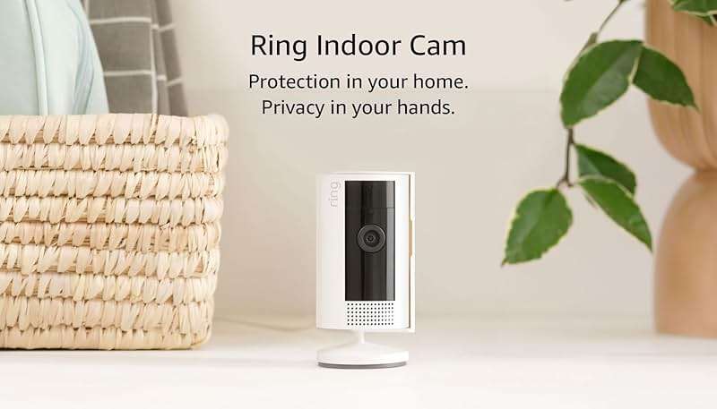 Like-New Ring Indoor Cam, Home or business security in 1080p HD video, White - Image 7