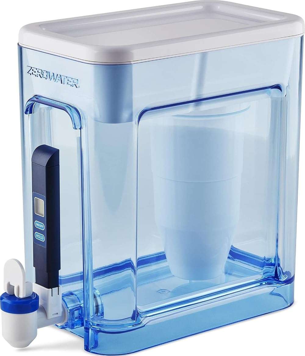 ZeroWater 22-Cup 5-Stage Water Filter Dispenser with Instant Read Out - 0 TDS for Improved Tap Water Taste - IAPMO Certified to Reduce Lead, Chromium, and PFOA/PFOS - Image 1