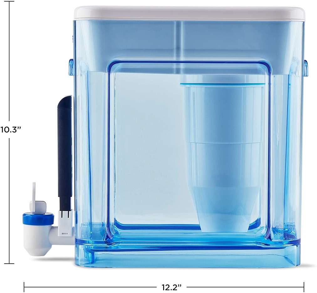 ZeroWater 22-Cup 5-Stage Water Filter Dispenser with Instant Read Out - 0 TDS for Improved Tap Water Taste - IAPMO Certified to Reduce Lead, Chromium, and PFOA/PFOS - Image 8