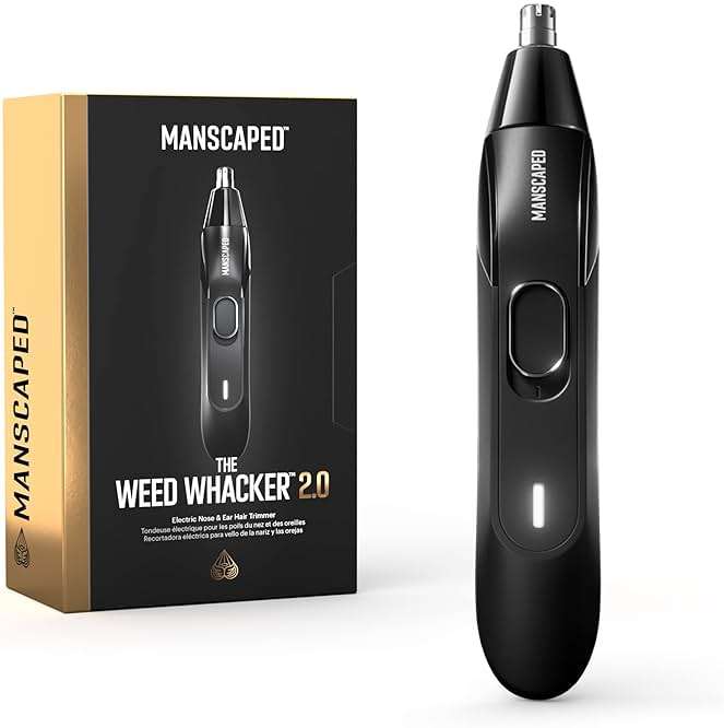 MANSCAPED® The Weed Whacker® 2.0 Electric Nose & Ear Hair Trimmer – 7,000 RPM Precision Tool with Rechargeable Battery, Wet/Dry, Easy to Clean, Improved Stainless Steel Replaceable Blade - Image 1