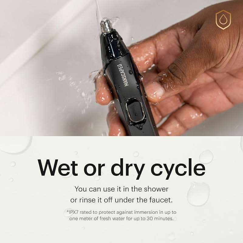 MANSCAPED® The Weed Whacker® 2.0 Electric Nose & Ear Hair Trimmer – 7,000 RPM Precision Tool with Rechargeable Battery, Wet/Dry, Easy to Clean, Improved Stainless Steel Replaceable Blade - Image 3