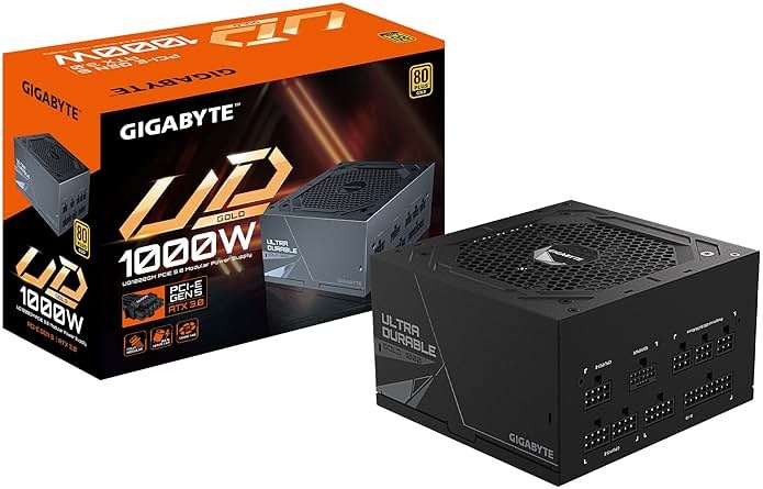 GIGABYTE GP-UD1000GM PG5 Rev2.0 - PCIe5.0 Ready - ATX3.0-1000W 80 Plus Gold Certified - Fully Modular Power Supply - Product Image