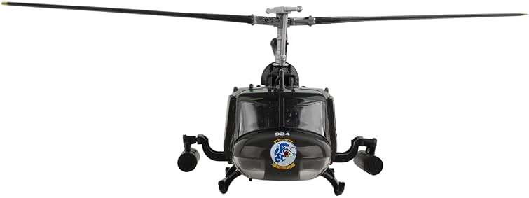 Postage Stamp UH-1 Huey HAL-3 “Seawolves” – 1/87 Scale Die-Cast Metal US Navy Helicopter Model with Display Stand – Officially Licensed Vietnam War Collectible for Adults Ages 14+ - Image 5