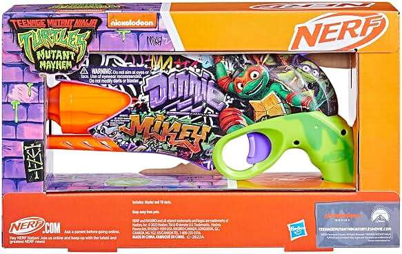 Nerf Teenage Mutant Ninja Turtles Blaster, 10 Elite Darts, Toy Foam Blasters, Ages 8 and Up - Image 14