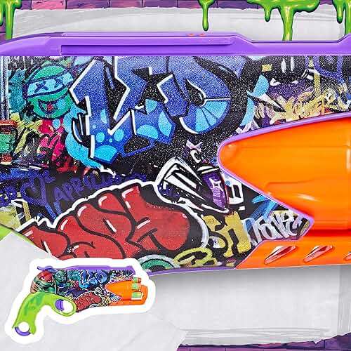 Nerf Teenage Mutant Ninja Turtles Blaster, 10 Elite Darts, Toy Foam Blasters, Ages 8 and Up - Image 6