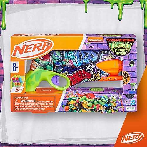 Nerf Teenage Mutant Ninja Turtles Blaster, 10 Elite Darts, Toy Foam Blasters, Ages 8 and Up - Image 7