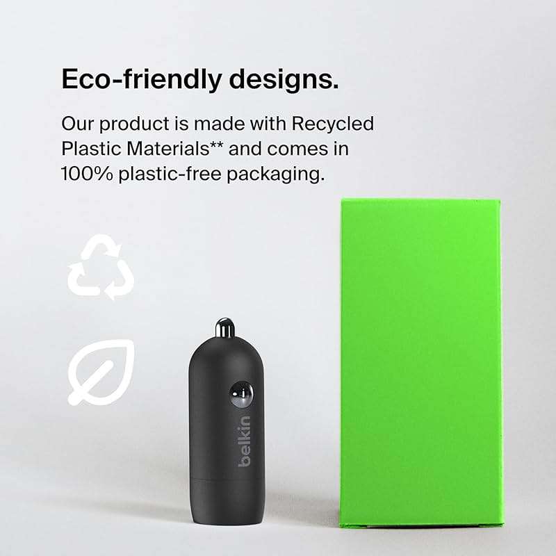 Belkin Boost↑Charge™ 30W Compact Fast Car Charger w/USB-C Power Delivery Port for iPhone 16, 16 Pro, 15, 15 Pro, Galaxy S25, S24, Note, Pixel 9 & More - Black - Image 6