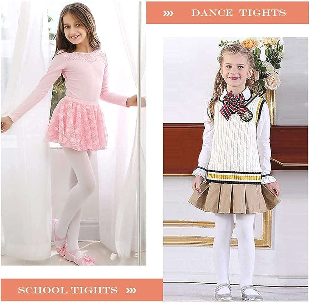 Zando Ultra Soft Toddler Ballet Tights for Girls 1-6T - Dance Tights Colorful Baby Girls Stocking for Daily Party - Image 7