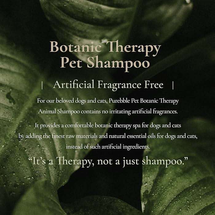 Purebble Pet Shampoo Refresh Purple Botanical Line- for Soft and Shiny Coat and Fur- Cleanses, Conditions, and Detangles, pH- Balancing Formula for Pets, No Artificial Fragrance, 300ml / 10.14 fl oz - Image 5