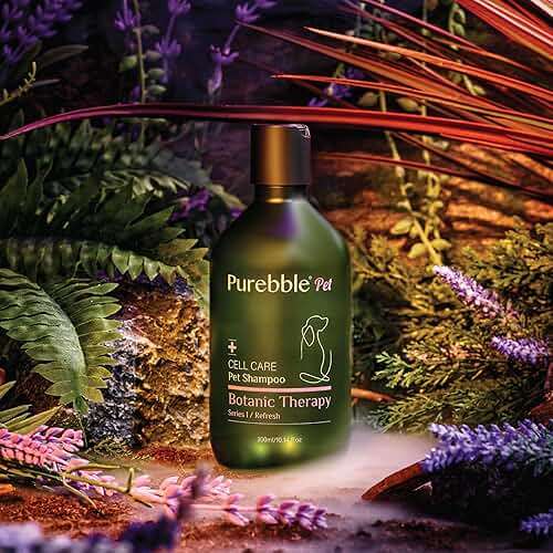 Purebble Pet Shampoo Refresh Purple Botanical Line- for Soft and Shiny Coat and Fur- Cleanses, Conditions, and Detangles, pH- Balancing Formula for Pets, No Artificial Fragrance, 300ml / 10.14 fl oz - Image 7