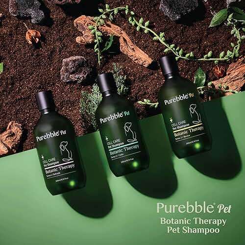 Purebble Pet Shampoo Refresh Purple Botanical Line- for Soft and Shiny Coat and Fur- Cleanses, Conditions, and Detangles, pH- Balancing Formula for Pets, No Artificial Fragrance, 300ml / 10.14 fl oz - Image 8