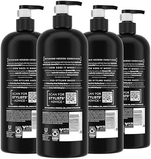 TRESemmé Conditioner Botanique Nourish 4 Pack With 100% Natural Coconut Milk and Aloe Vera 28 Fl Oz - Image 2