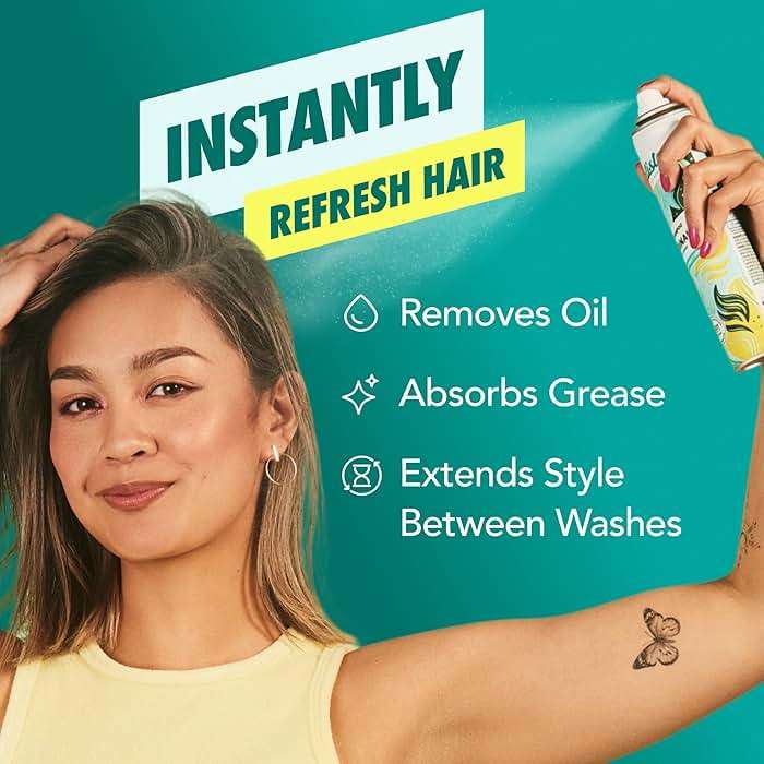 Batiste Dry Shampoo, Original Fragrance Classic Clean, Refresh Hair and Absorb Oil Between Washes, Waterless Shampoo for Added Hair Texture and Body, 5.71 oz - Image 2