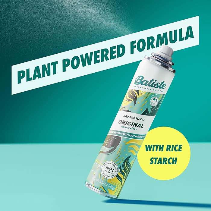 Batiste Dry Shampoo, Original Fragrance Classic Clean, Refresh Hair and Absorb Oil Between Washes, Waterless Shampoo for Added Hair Texture and Body, 5.71 oz - Image 7