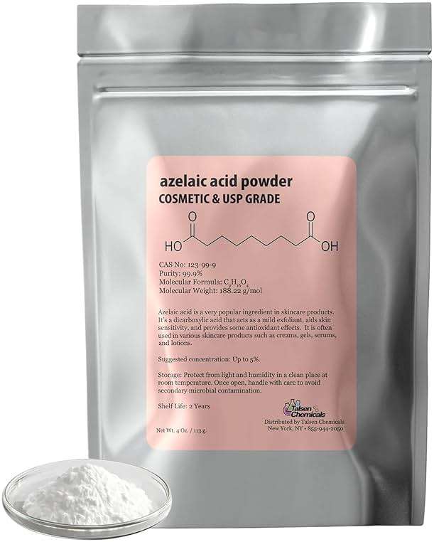 Azelaic Acid Powder (2 Oz / 56 Gram) 99.9% Azelaic Acid Fine Powder for Making DIY Azelaic Acid Cream, Gel and Azelaic Acid Serum by Talsen Chemicals - Image 2