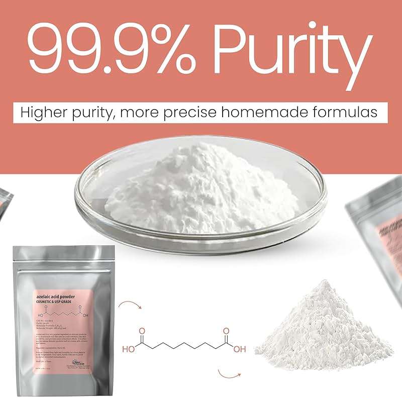 Azelaic Acid Powder (2 Oz / 56 Gram) 99.9% Azelaic Acid Fine Powder for Making DIY Azelaic Acid Cream, Gel and Azelaic Acid Serum by Talsen Chemicals - Image 3