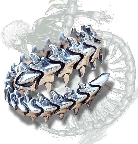 Tokyo Ghoul Jewelry Collection | Anime Punk Gothic Accessories | Kaneki Ken Pendant, Rings, Chains | Cyberpunk Cosplay | Smile ZXC Style - Product Image