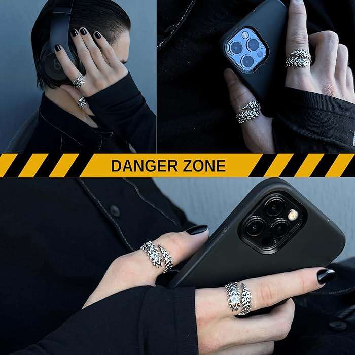 Tokyo Ghoul Jewelry Collection | Anime Punk Gothic Accessories | Kaneki Ken Pendant, Rings, Chains | Cyberpunk Cosplay | Smile ZXC Style - Image 4