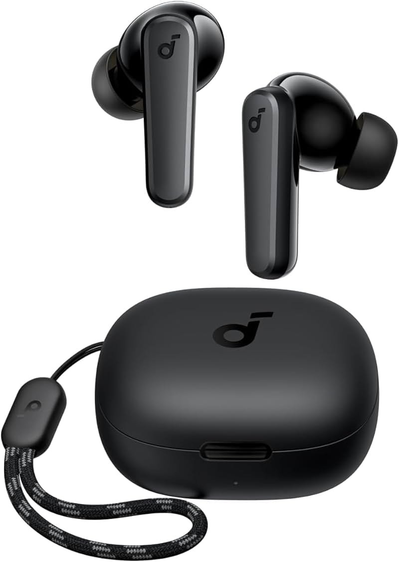 Soundcore by Anker P20i True Wireless Earbuds, 10mm Drivers with Big Bass, Bluetooth 5.3, 30H Long Playtime, Water-Resistant, 2 Mics for AI Clear Calls, 22 Preset EQs, Customization via App - Product Image