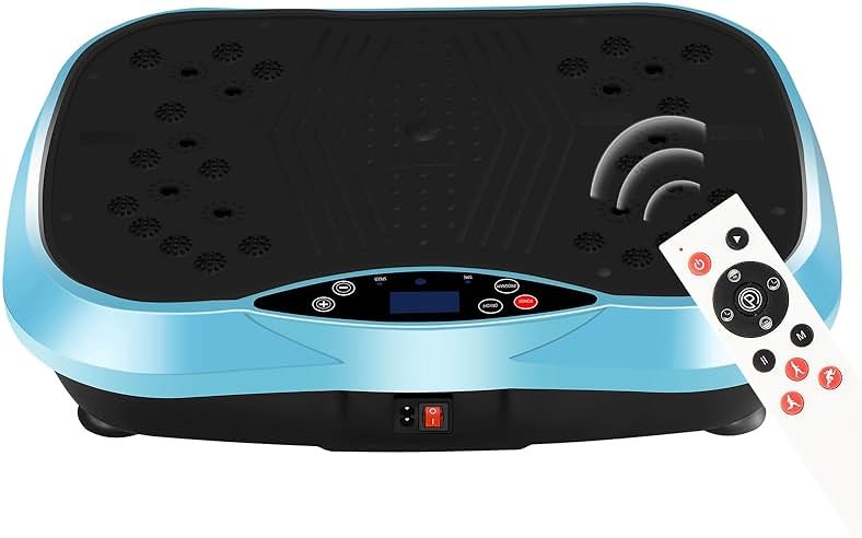 YOKELE Vibration Plate Exercise Machine - Full Body Workout Vibration Platform with Loop Bands & Remote Control for Home Fitness & Weight Loss & Muscle Toning - Product Image