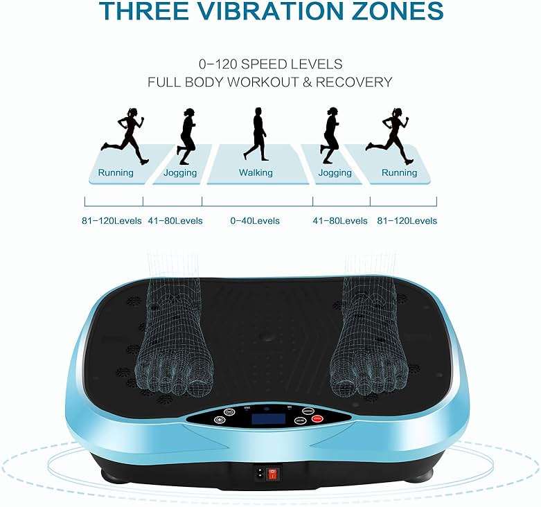 YOKELE Vibration Plate Exercise Machine - Full Body Workout Vibration Platform with Loop Bands & Remote Control for Home Fitness & Weight Loss & Muscle Toning - Image 4