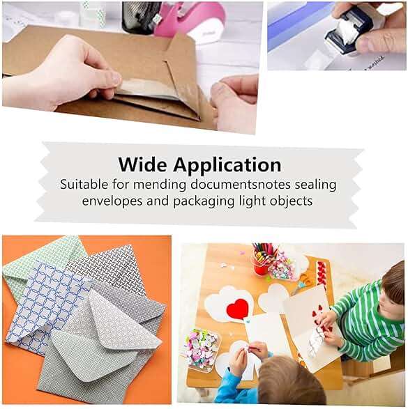 WUKAKA 12 Pack Transparent Tape Clear Tape Refills Rolls Each Roll 3/4 x 1000 Inches, 1 inch Core, for Office, Home, School - Image 4