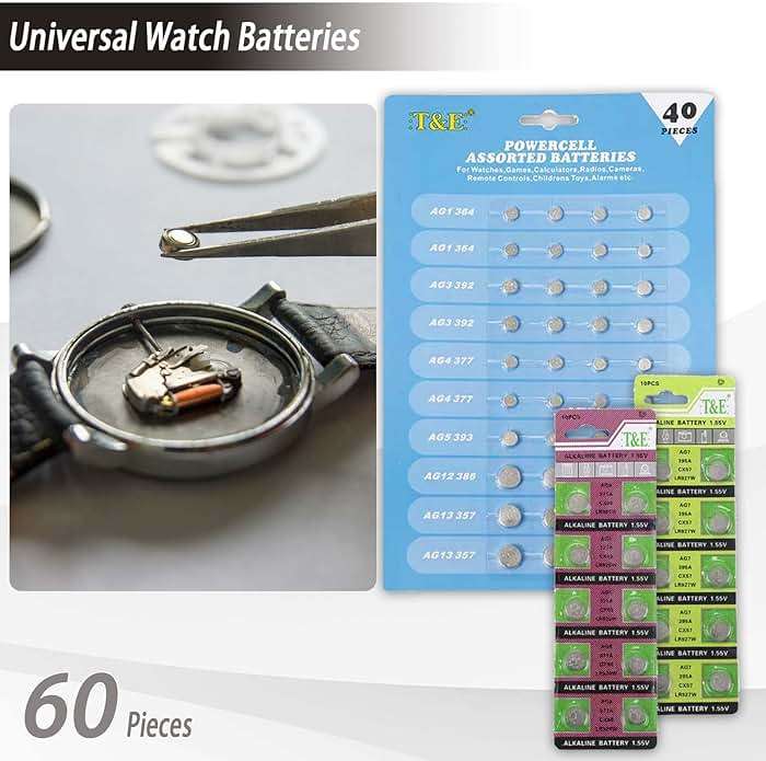 Watch Repair Kit, GLDCAPA Professional Watch Battery Replacement Kit, Watch Repair Tools with Carrying Case, Watch Link Removal Tool Kit, Watch Case Opener, Watch Press Set with 60pcs Watch Battery - Image 5