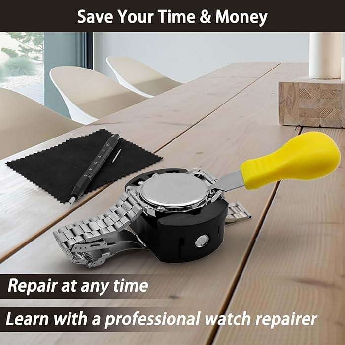 Watch Repair Kit, GLDCAPA Professional Watch Battery Replacement Kit, Watch Repair Tools with Carrying Case, Watch Link Removal Tool Kit, Watch Case Opener, Watch Press Set with 60pcs Watch Battery - Image 7