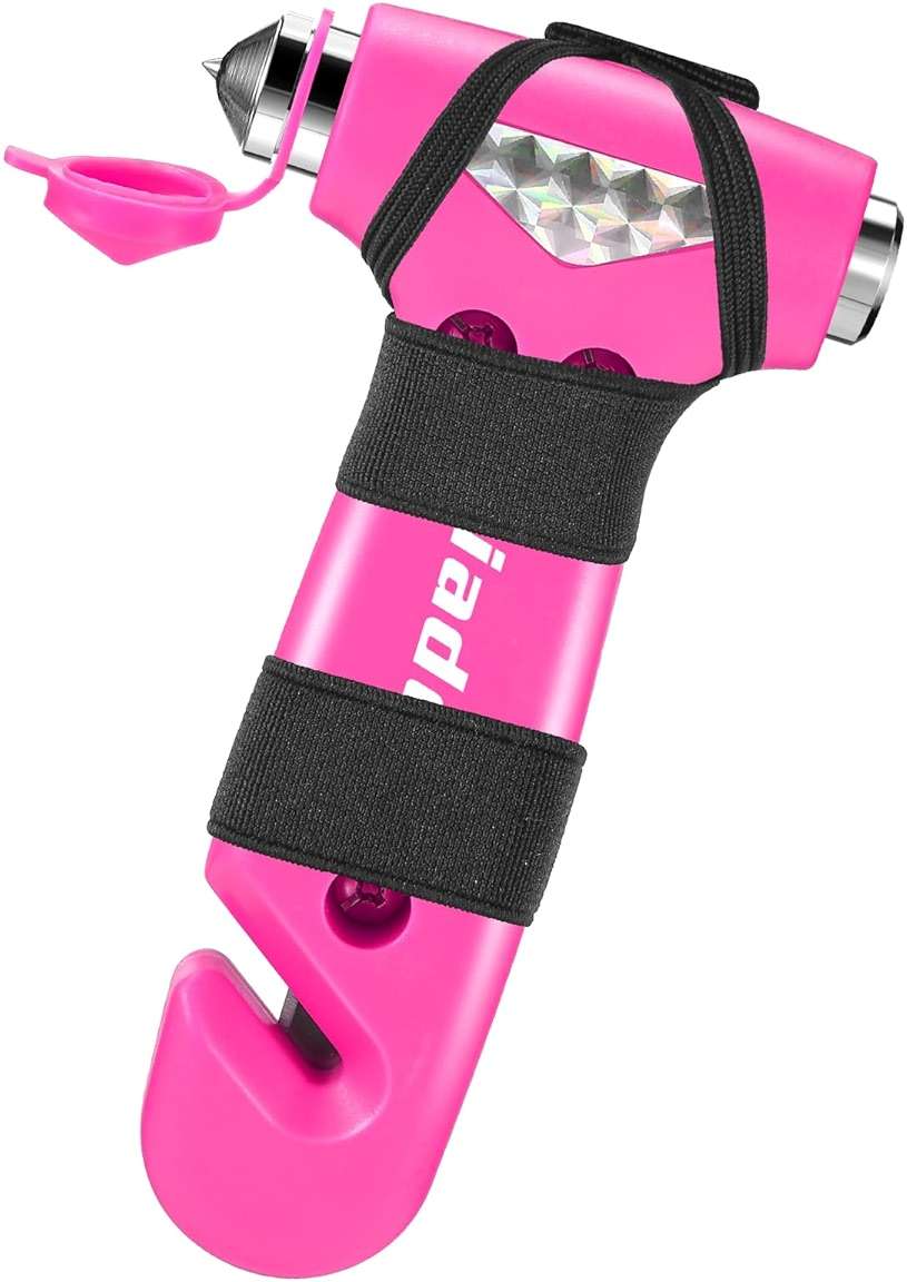 Yiader Window Breaker, 3-in-1 Emergency Escape Tool with Car Window Breaker and Seatbelt Cutter, Car Safety Hammer Car Essentials Tool for Women - Image 1