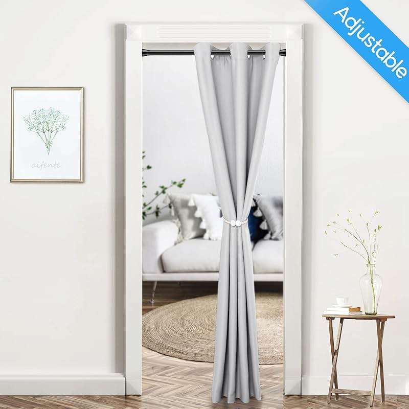 Tension Curtain Rod Black Tension Rod 28 To 48 Inch Spring Curtain Rods Non Slip Tension Rods 1pcs For Windows No Drilling Adjustable Tension Rods of Curtains Window Closet Kitchen Wardrobe - Image 2