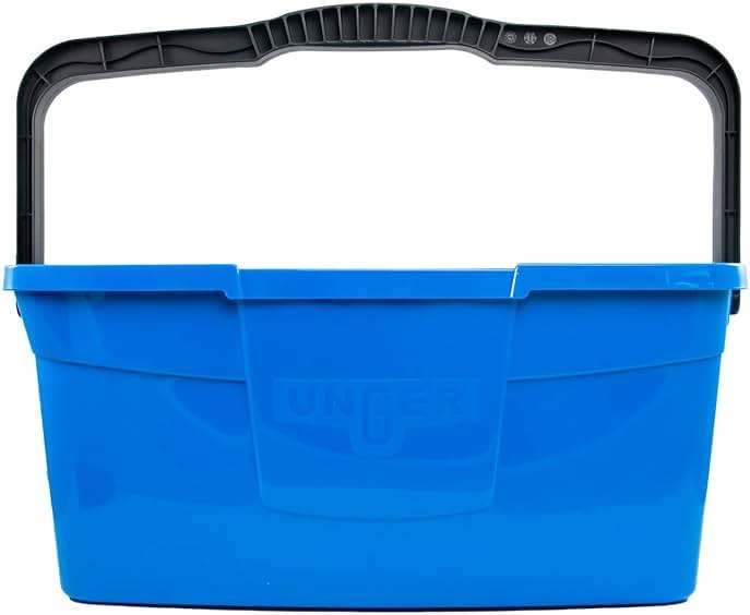 Unger Professional 3 Gallon Bucket – Compact Cleaning Bucket, Comfort-Grip Handle, 2 Pour Spouts, Portable Cleaning Supplies, Plastic Mop Bucket for Floor, Window & Household Cleaning - Image 1