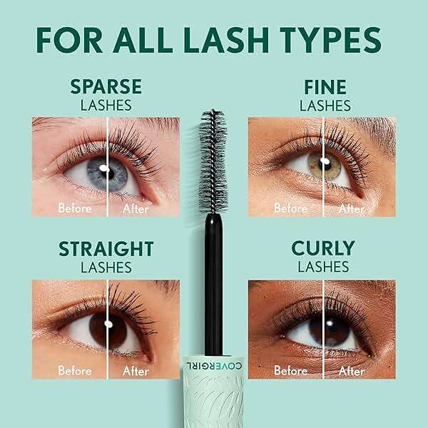 Covergirl Lash Blast Cleantopia Mascara, Volumizing, Smudge-Proof, Vegan Formula, Extreme Black 800, 1 Count - Image 5