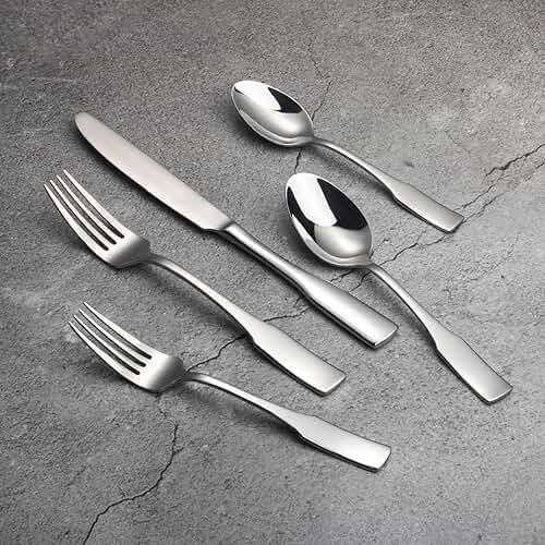 Alata Kate 20-Piece Silverware Set Stainless Steel Flatware Set,Service for 4,Mirror Polished Cutlery Set,Dishwasher Safe - Image 4