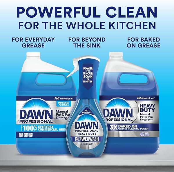 Dawn PRO Heavy Duty Manual Pot and Pan Detergent, Dish Soap Liquid for Dishwashing by Hand, Bulk Concentrate for Commercial Use, 1 gal (Case of 4) - Image 7