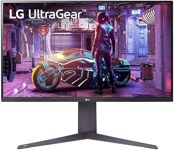 LG 32GQ750-B 32-inch Ultragear 4K UHD (3840 x 2160) Gaming Monitor, 144Hz, 1ms, AMD FreeSync Premium, HDR10, Reader Mode, Built-in Speaker, HDMI, DisplayPort, Tilt/Height/Pivot Stand, Black - Image 1