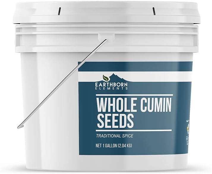 Earthborn Elements Whole Cumin Seeds 1 Gallon Bucket, Aromatic Spice, Warm Flavor - Image 2
