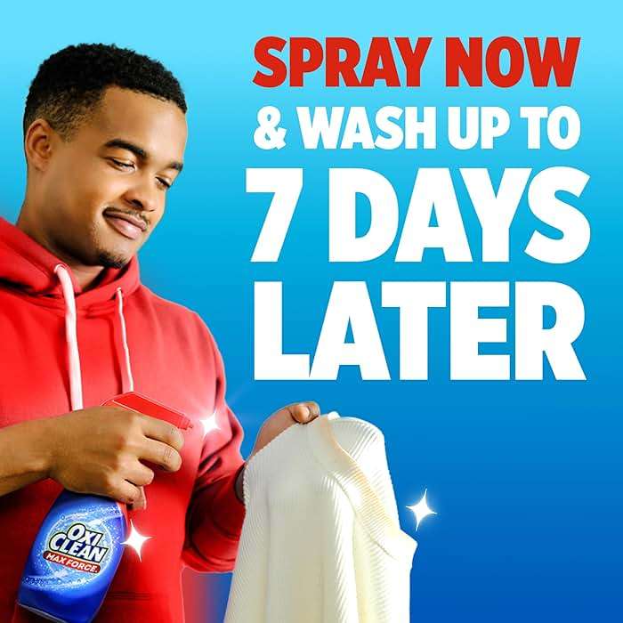 OxiClean Max Force Laundry Stain Remover Spray, Newborn & Baby Essentials, Stain Treater, 12 fl oz, 3-Pack - Image 2