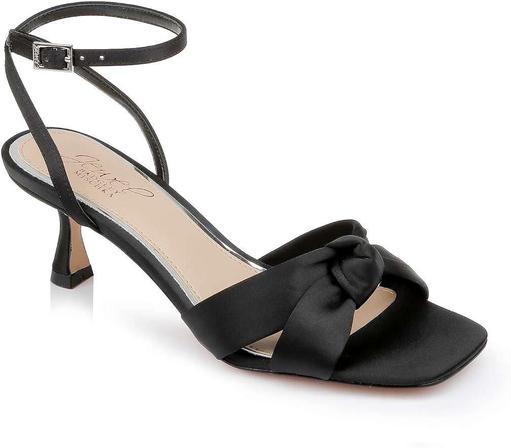 Jewel Badgley Mischka Valerie Open Toe Kitten Heels - Image 2